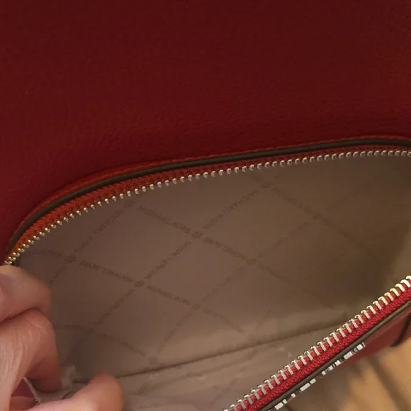 NWOT Michael Kors Dark Pink Backpack - Picture 8 of 10